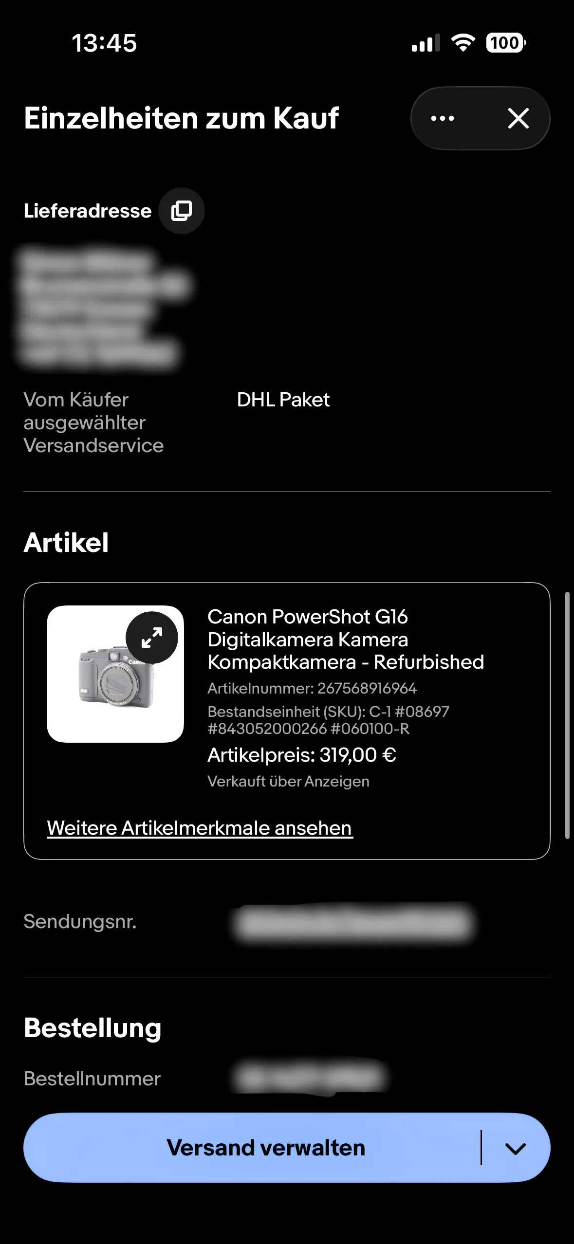 Verkauf – Canon PowerShot G16